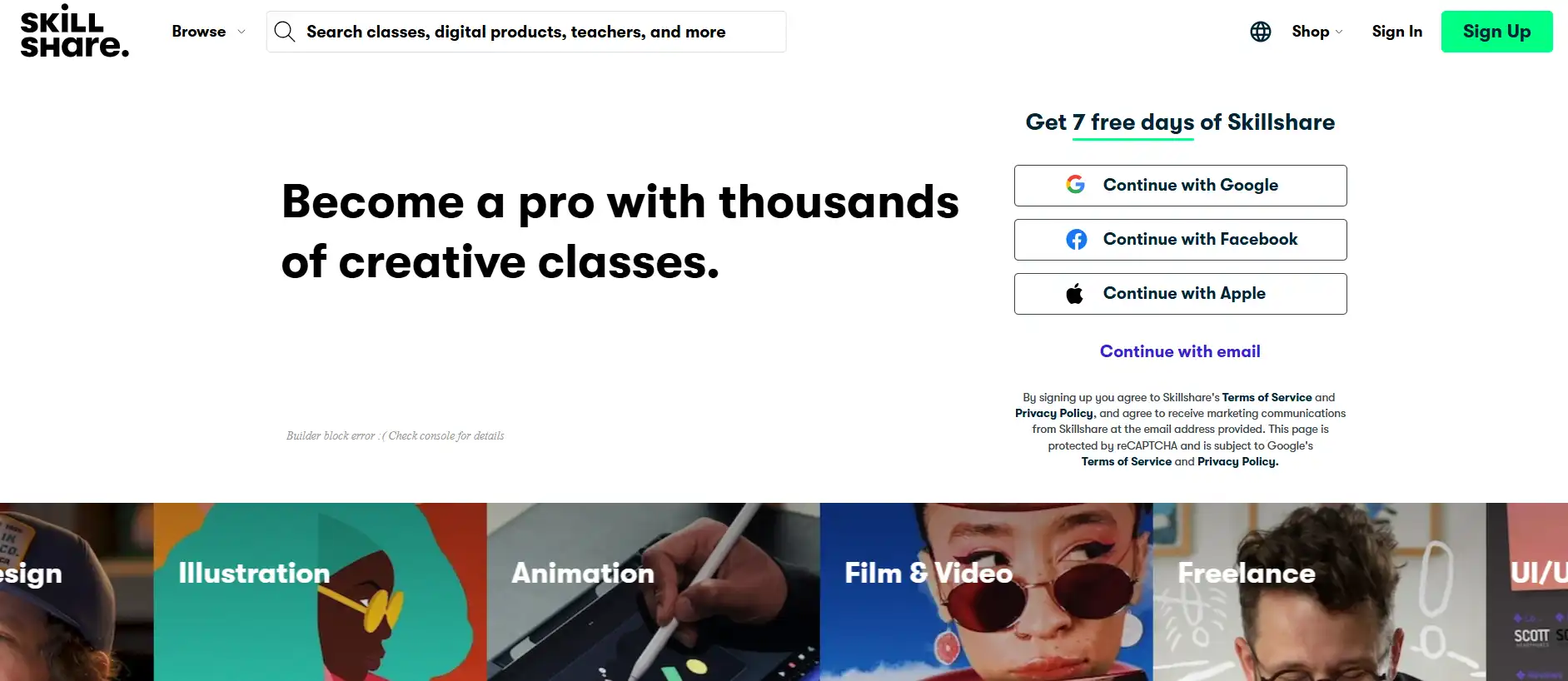 Skillshare's featured image
